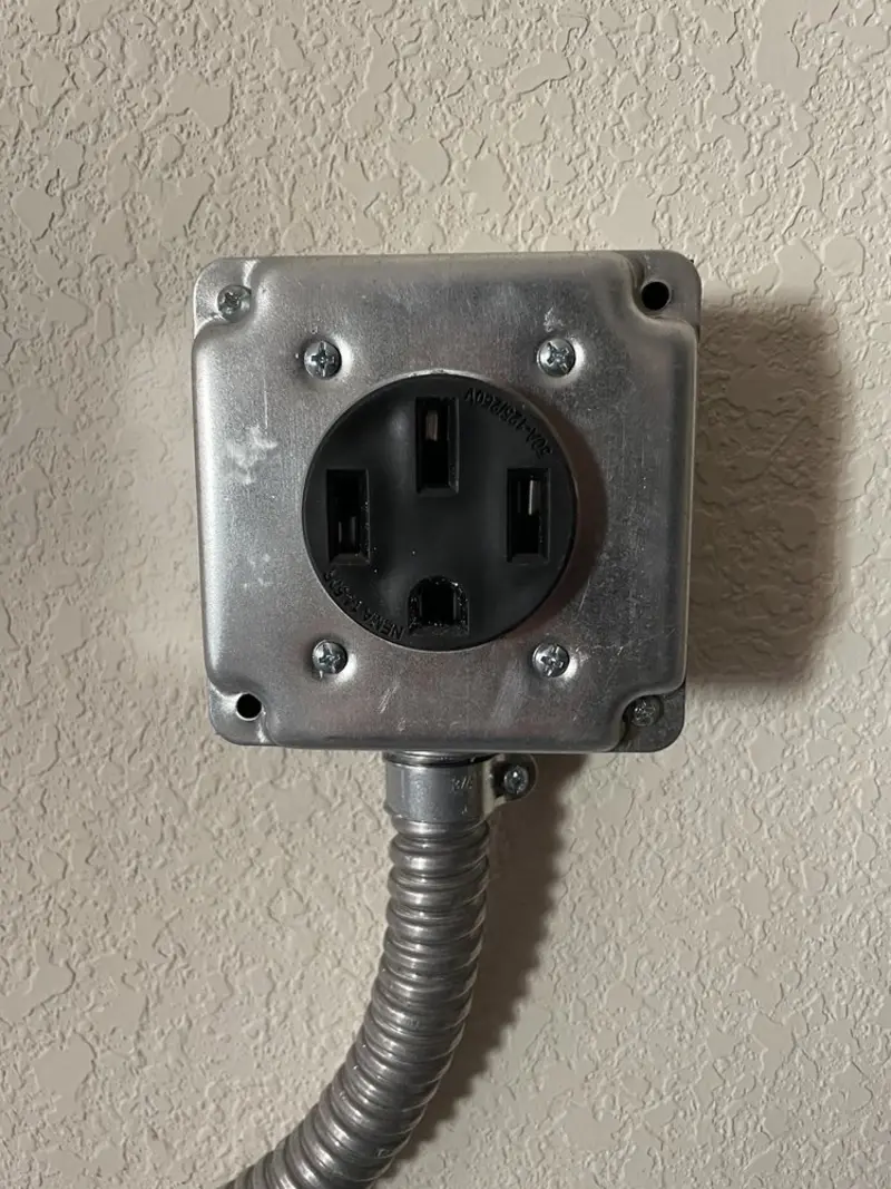 NEMA 14-50 outlet installed for Smart Home Electrical in Lampasas